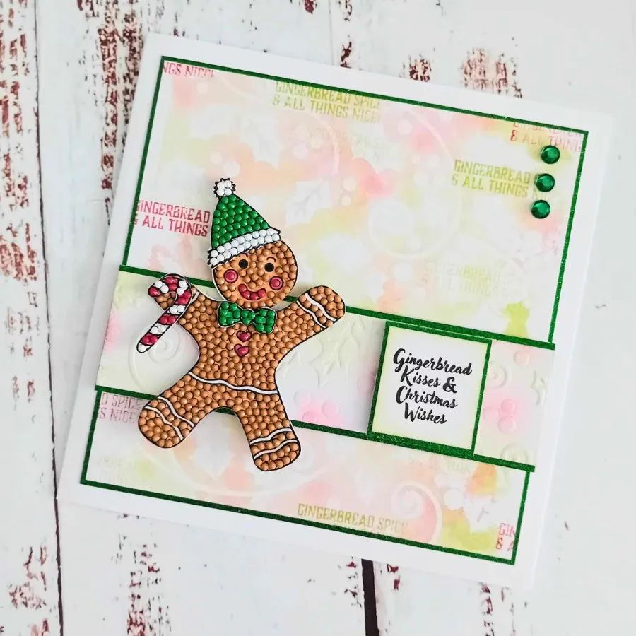 "Gingerbread Friends” Crystal Art A6 Stamp Set