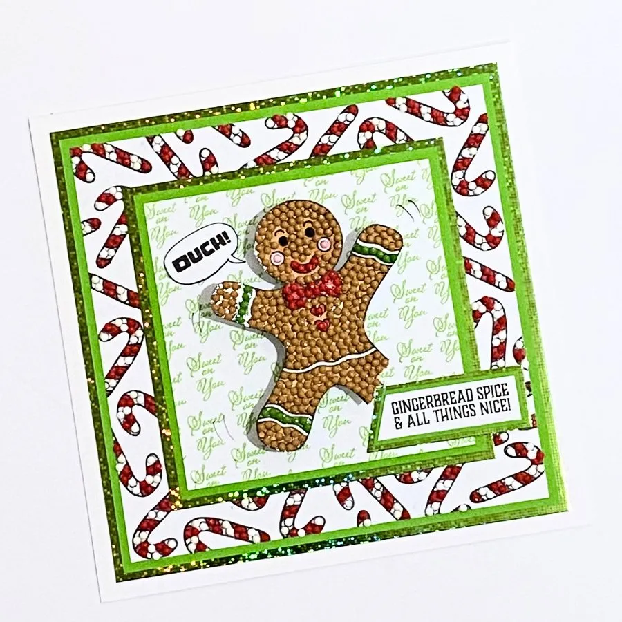 "Gingerbread Friends” Crystal Art A6 Stamp Set