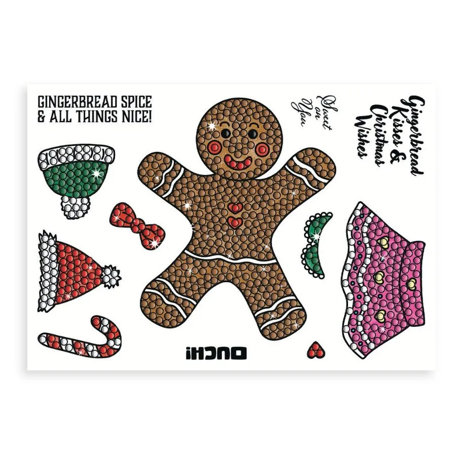 "Gingerbread Friends” Crystal Art A6 Stamp Set