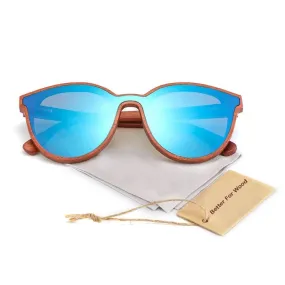 Round Bamboo Sun Glasses