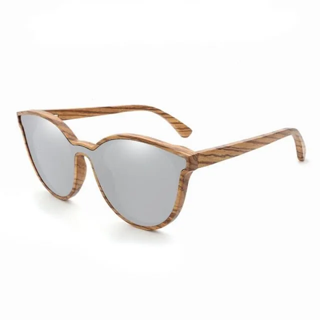 Round Bamboo Sun Glasses