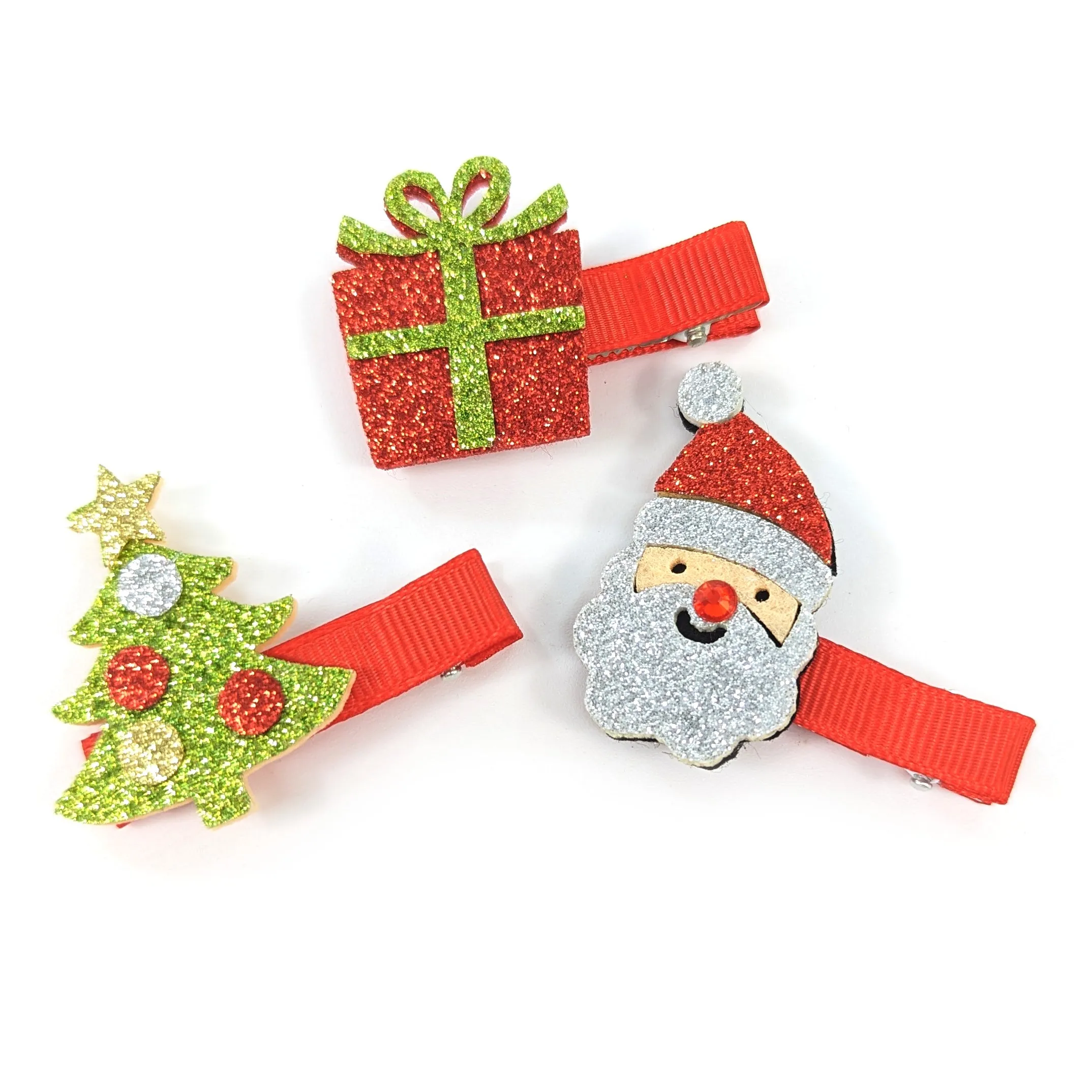 Set of 3 Festive Hair Clips