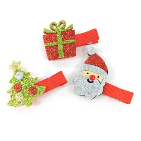 Set of 3 Festive Hair Clips