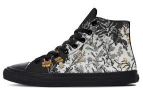 Shadow Ferns High Tops - Classic Premium Canvas Shoes with Comfortable and Durable Soles