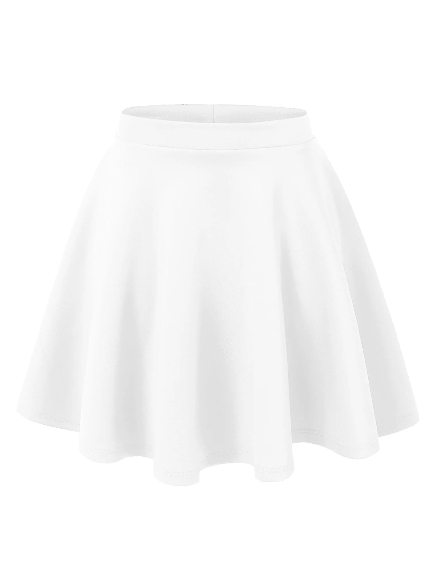 Women's Basic Versatile Stretchy Flared Casual Mini Skater Skirt