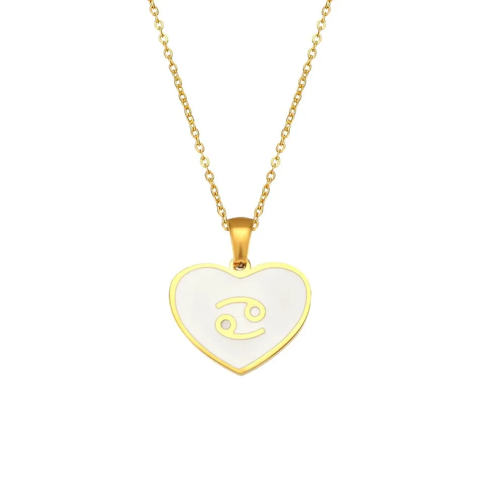 Zodiac Heart Necklace