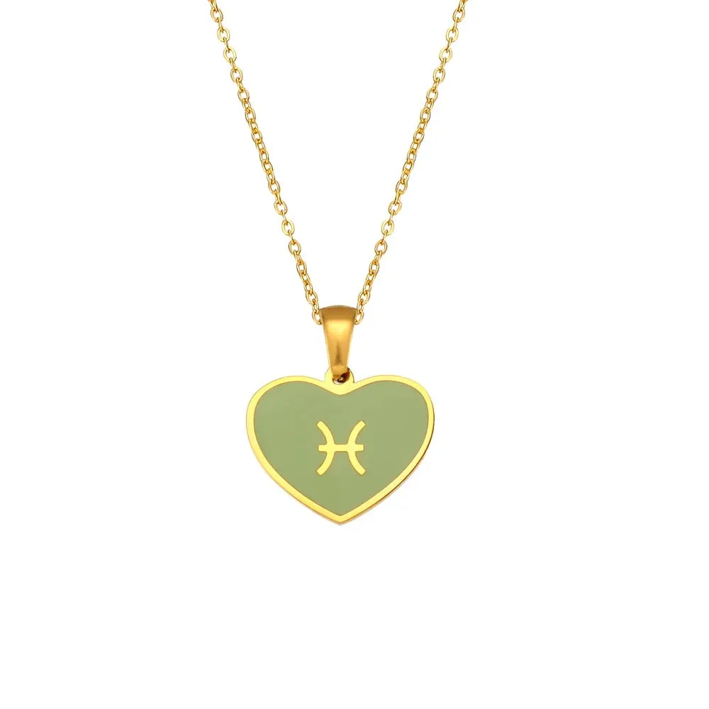 Zodiac Heart Necklace