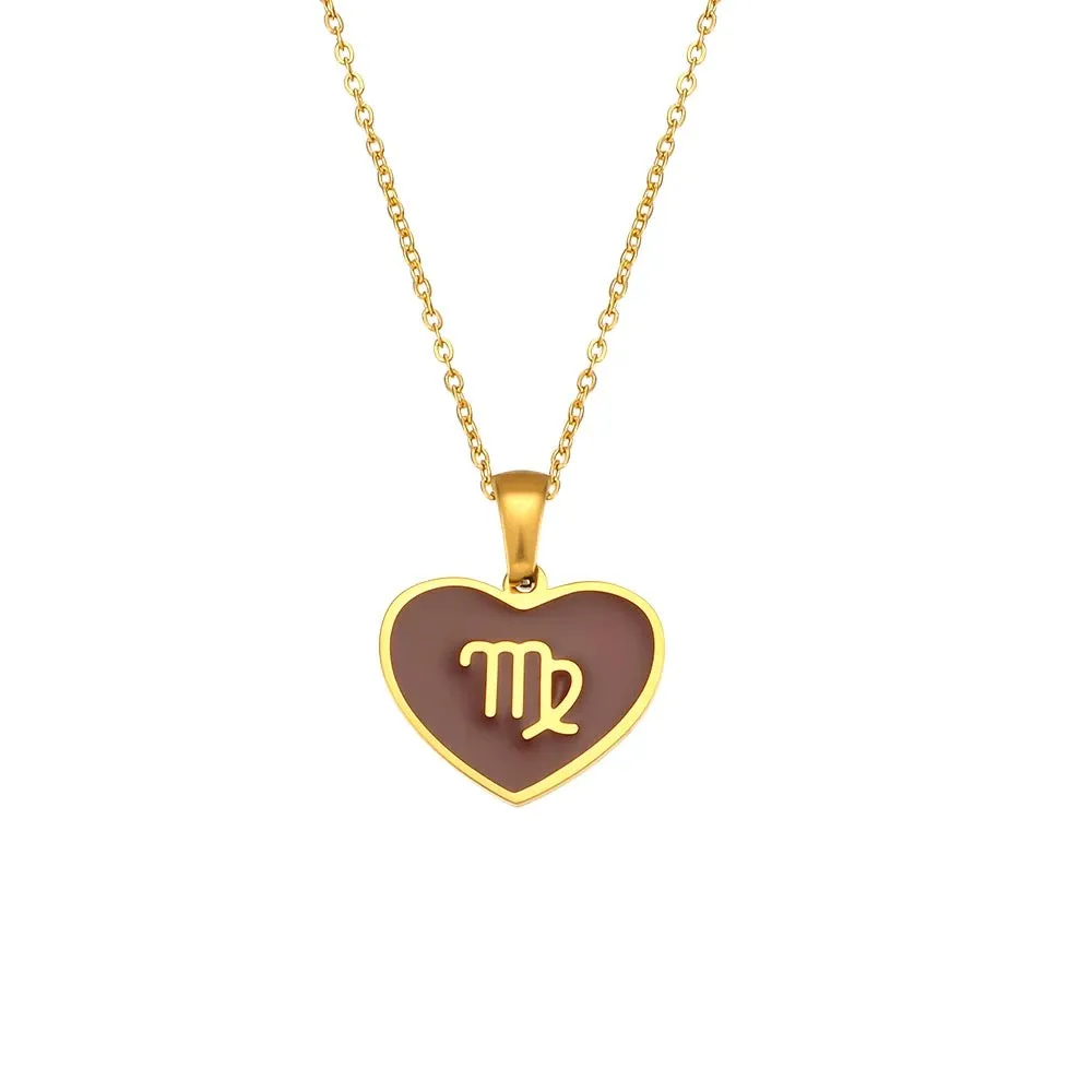 Zodiac Heart Necklace