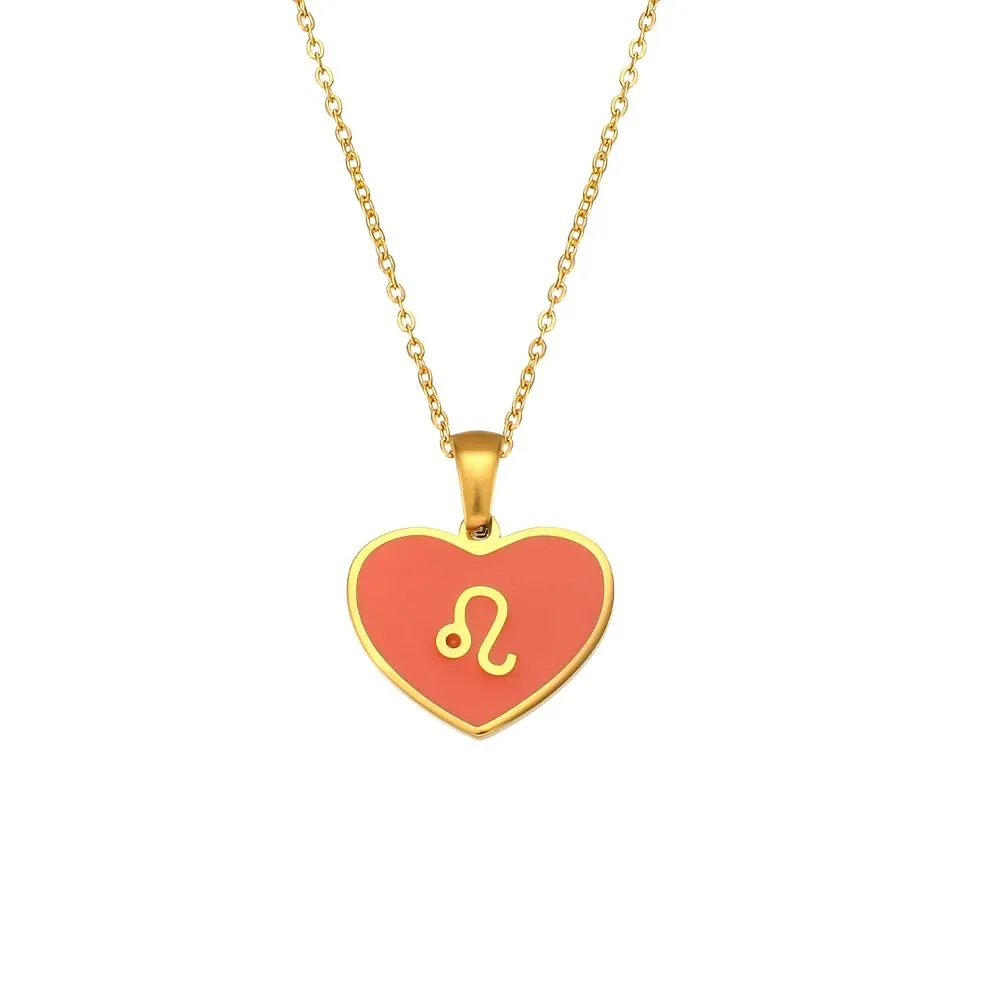 Zodiac Heart Necklace